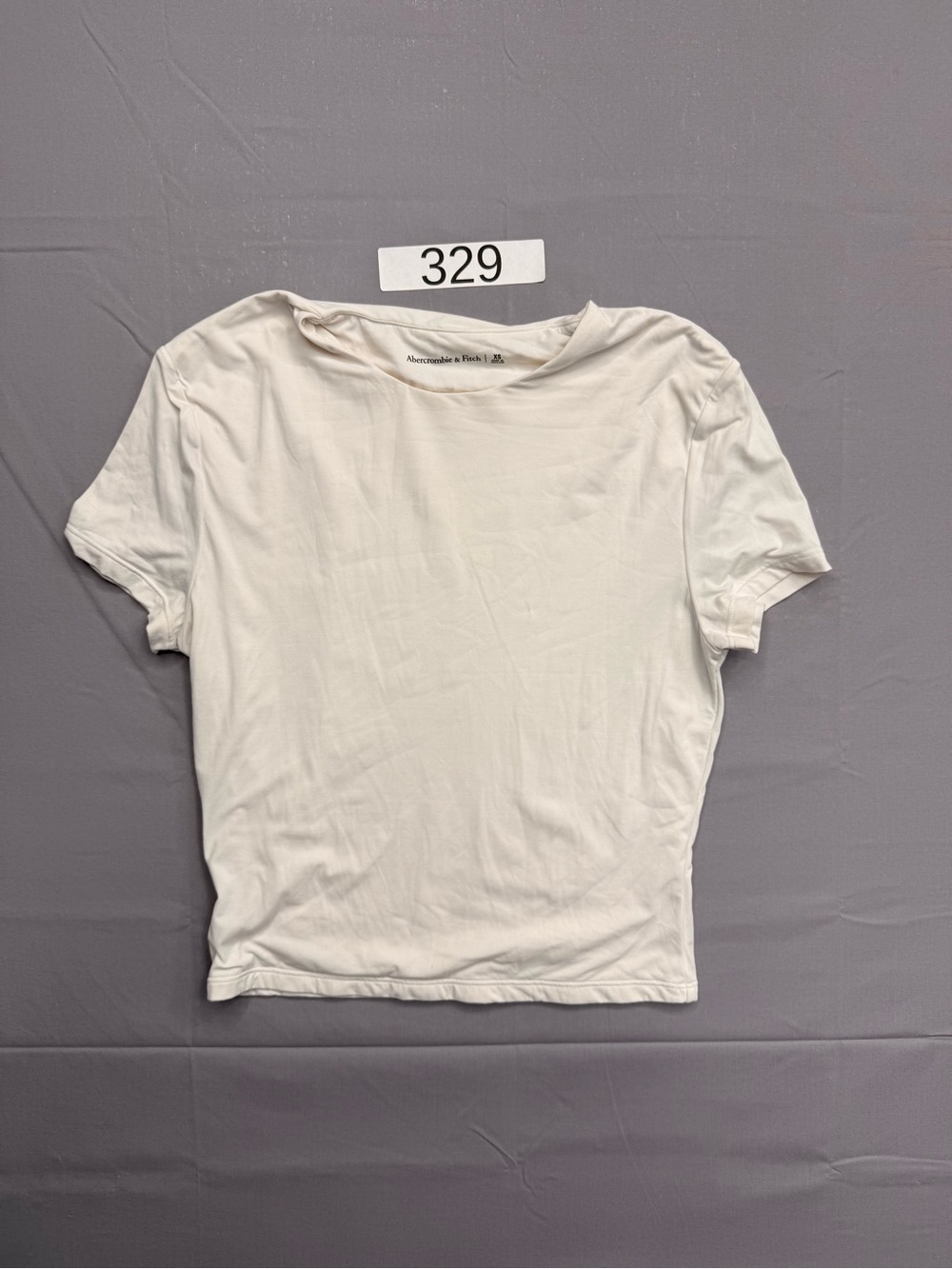 Abercrombie & Fitch Women's White Short Sleeve Crew Tee